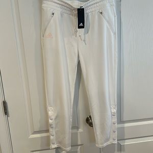 NWT Adidas white Golf/Athletic Pants - Size L